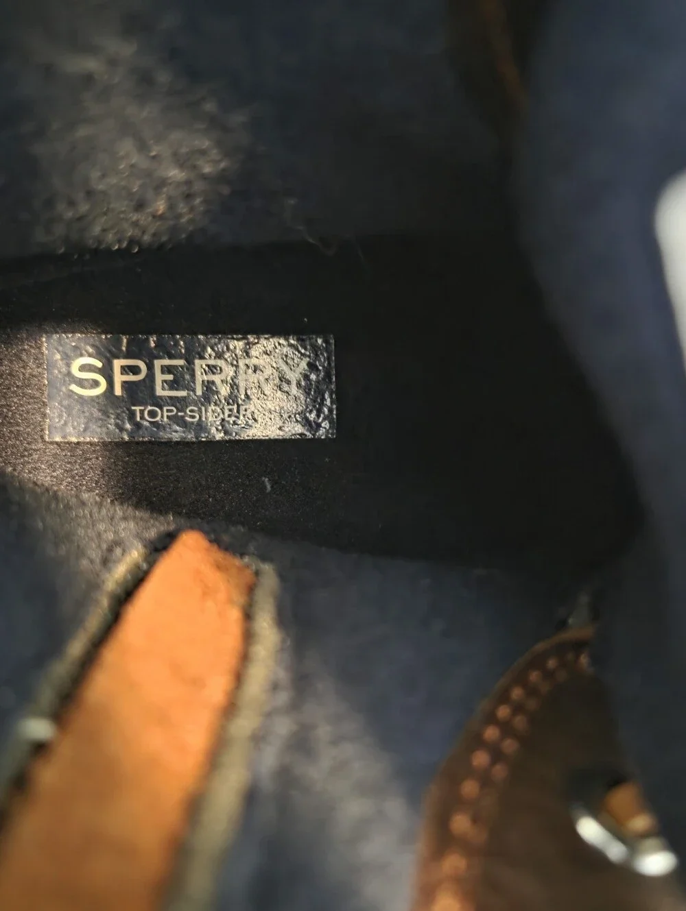 New Without Tags! Sperry Navy and Brown Saltwater Waterproof Duck Boot Size 6